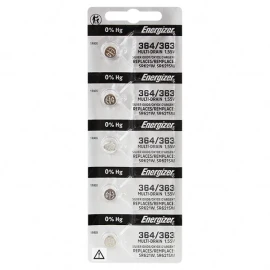 Energizer 364/363TZ-BP5 1.55V 19mAh silver oxide watch battery (SR621W, SR621SW)